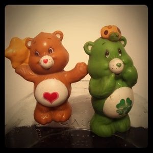 Vintage 1984 Care Bear figurines